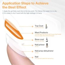 Modelones Gel Top Coat And Base Coat With Nail Primer Set, 3Pcs No Wipe Base And Top Coat Gel Nail Polish Nail Bond Primer, 10ml New Upgraded Formula Long-Lasting Gel Nail Kit - 無色 - 查看 3