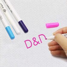 水溶性可擦笔、布料记号笔、十字绣水溶性笔、缝纫工具 - 彩色 - 查看 4