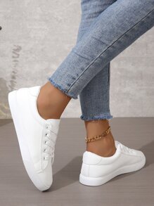 Women Casual Sport Shoes New Fashion Sneakers Vulcanized Shoes (Note: The Shoes Run Small, Wide Toe Box And Wide Feet, It Is Recommended To Buy One Size Larger)