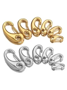 2 Miếng Vàng Thép không gỉ Kẹp tôm  Dây chuyền Móc Chuỗi Kết nối Làm vòng tay DIY Đồ trang sức Quân nhu Phụ kiện - Nhiều màu - Xem 3