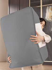 1pc Dark Grey Waterproof, Moisture-Proof, Large Capacity Quilt Storage Bag. Thickened Oxford Cloth Packing Bag For Moving And Sorting Clothes  Decorations   Autumn Decor Festival Decor Room Decor Home Decor Fall Decor Bedroom Decor - Dark Grey - View 3