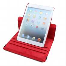 funda giratoria protector para tableta ipad 2/3/4/5/6/7/8/9/10/11 - Rojo - Ver 3