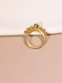 1入款金色鼻環時尚鼻飾穿孔飾品 - 金黃色 - 查看 3