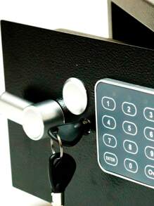 Caja Fuerte Electronica Alta Seguridad Mediana Kishnell - Negro - Ver 3