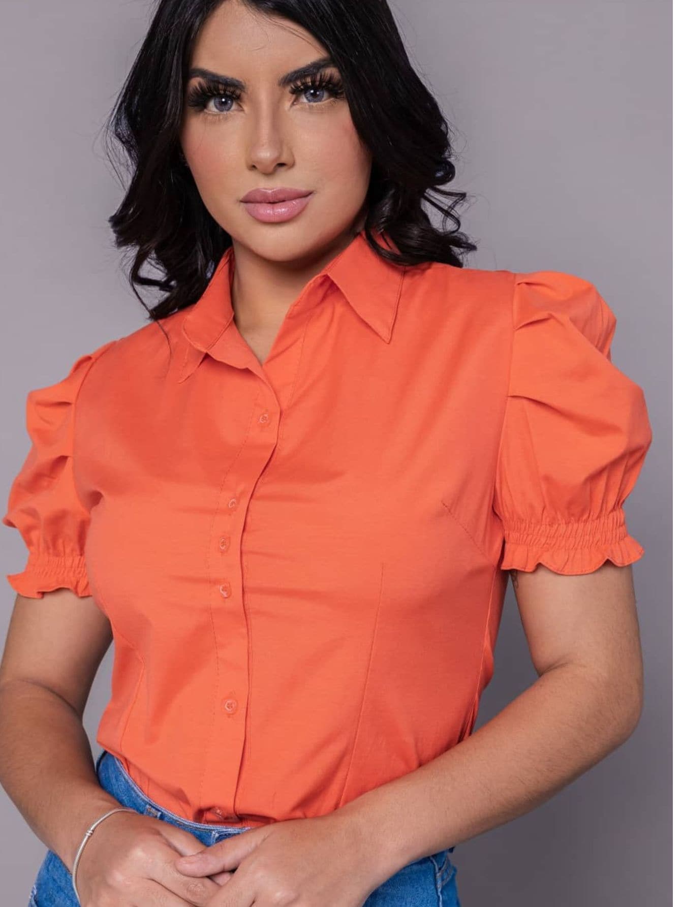 Women Blouses - trái cam - Xem 1