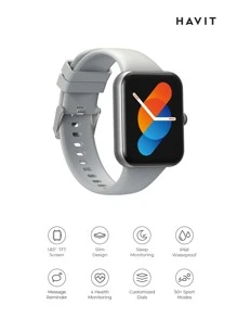 Havit M9035 Grey 1.83" Smartwatch Luxury Fitness Sports Waterproof Smart Watch For Android And Ios Phones - Grey - View 2