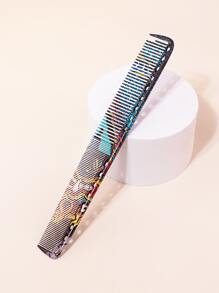 Peine de corte de fibra de carbono, 21.5cm, 1 pieza Peine profesional para peluquería, peine resistente al calor y antiestático, set de peines con dientes finos y anchos para peinado, cepillo de pelo, peine, herramientas para el cabello, productos y accesorios para el cabello para barbería, salón de belleza, artículos esenciales de viaje, regreso a la escuela, artículos esenciales de viaje y vacaciones, accesorios para el cabello para mujeres