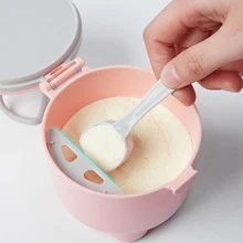 Trẻ Em Đựng Sữa Công Thức Di Động Hộp Đựng Phấn Cho Bé Sơ Sinh Bình Kín Mẹ Và Bé Sản Phẩm - Hồng - Xem 4