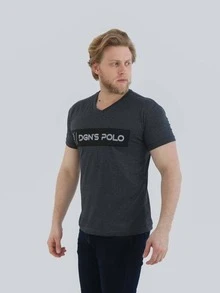Men T-Shirts - Màu xám đen - Xem 2