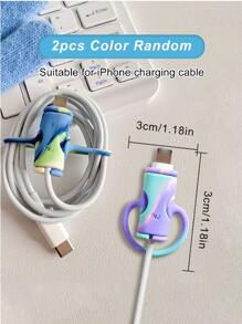 Nhiều màu Silicone Cuộn Dây cáp Đối với Dữ liệu Cáp , Tính phí Cáp , Cắn Công cụ - Nhiều màu - Xem 2