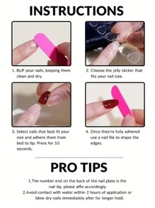 Upgrade Your Style With 24pcs Short Almond Shape Fashionable Pink French Leopard Print Full Wrap Nail Kit For Parties, Dancing And Daily Wear - Pink - View 6