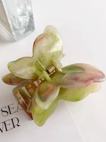 2 件时尚女士蝴蝶发爪夹，中号发饰优雅，粉色配饰 - 彩色 - 查看 3