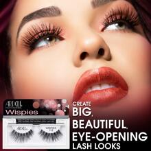 Ardell - 5 Pairs - Wispies 113 False Eyelashes - High Volume, Long Length, Lightweight, Hand-Crafted, Reusable - Natural, Feathered Look - Ideal for Everyday Glamour, Special Events - Easy Application, Comfortable Wear