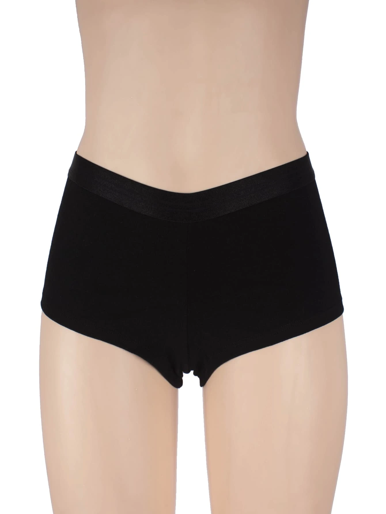 Thick Cotton Cachetero Boxer, Super Comfortable Alba - Black - View 1