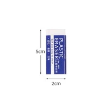 10pcs Stationery White 2b Eraser For Students' Exam And Drawing, Study Supplies - White - View 2