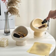 米色蘑菇造型珠寶收納器,情人節禮物 - 白色 - 查看 2
