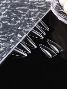 504 stks/zak Nieuw Ontwerp Druk Op Nagels Verlenging Dunne Vouw Naadloze Waterdruppel Nagels Verlenging Nep Nagels