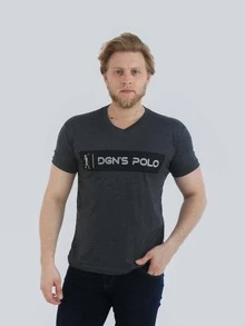 Men T-Shirts - Màu xám đen - Xem 1