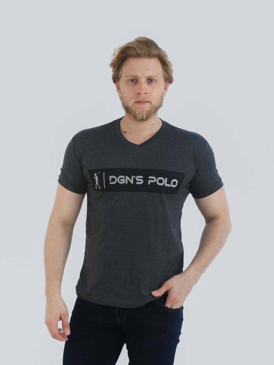 Men T-Shirts - Màu xám đen - Xem 1