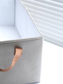 1個大號靜電摺疊式可水洗多功能衣物收納盒 - 米色 - 查看 5