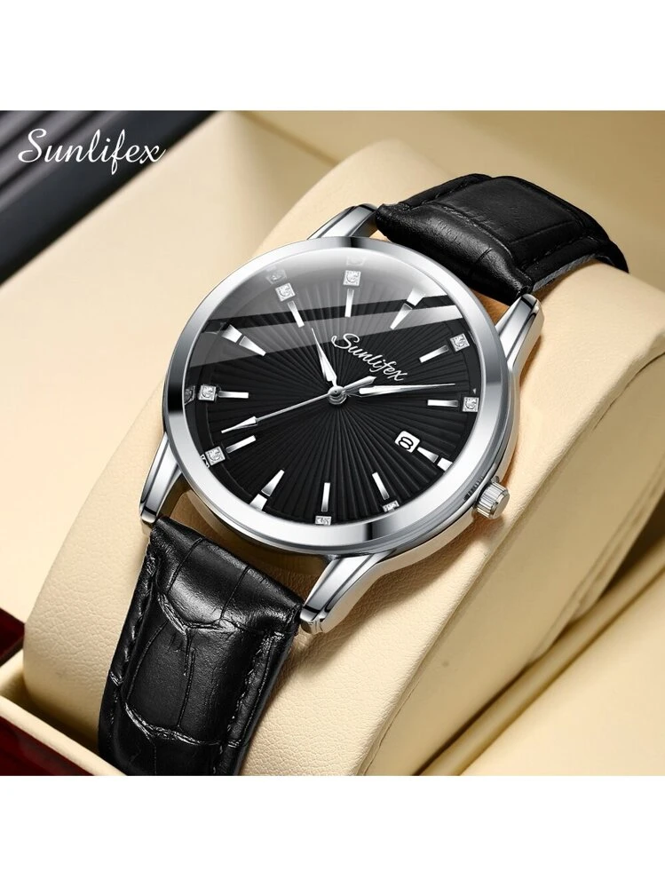 POEDAGAR 672 quadrato Design settimana data orologi al quarzo luminosi impermeabili orologi da polso cinturino in acciaio inossidabile orologio da