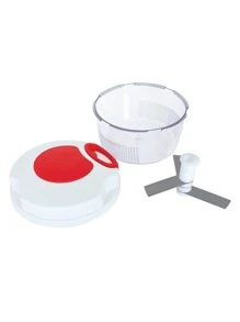 Processador Triturador Picador Manual Grande Multiuso De Alimento 500ml C/ 3 Super Lâminas Moedor Alho Cebola Legumes