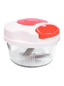 Processador Triturador Picador Manual Grande Multiuso De Alimento 500ml C/ 3 Super Lâminas Moedor Alho Cebola Legumes