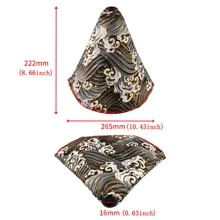 1pc Ocean Blue Canvas Gear Shift Dust Cover, Universal Fit For Cars - Blue - View 4