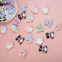 5入組時尚卡通兔形動物diy矽膠珠子,適用於鑰匙扣、手鍊製作 - 邦尼兔 - 查看 3