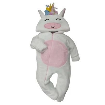 Baby Kisses Mameluco para  con Gorro Bordado Unicornio