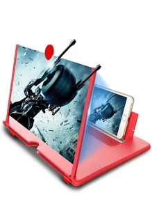 Lupa Amplificadora De Pantalla Universal Proyector HD Ampliador para Celular Telefono Inteligente O Tablet - Rojo - Ver 3