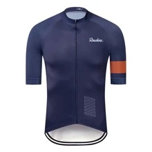 2023年raudax男士自行車短袖單車上衣,自行車上衣裝套件mtb騎行服,三項全能自行車衣,男士運動服 - 寶藍色 - 查看 1