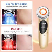 Rf射頻面部提昇機ems微電流面部皮膚緊緻按摩器led光子嫩膚美容儀