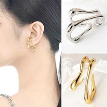 1 pieza manga de moda brazalete pendiente serpiente diseño Cubic zirconia oreja no perforante manguito