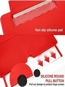 Lupa Amplificadora De Pantalla Universal Proyector HD Ampliador para Celular Telefono Inteligente O Tablet - Rojo - Ver 2