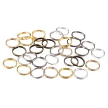200 cái/lốc 4-12 mm Mở Nhảy Nhẫn Giường đôi tiêu chuẩn Tách Nhẫn Kết nối Đối với Làm đồ trang sức DIY - Nhiều màu - Xem 6