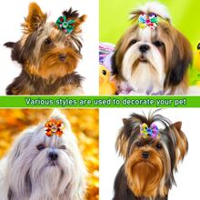20pcs/Set Random Pet Hair Accessories Spring/Summer Hair Ties Headbands, Suitable For Dogs And Cats