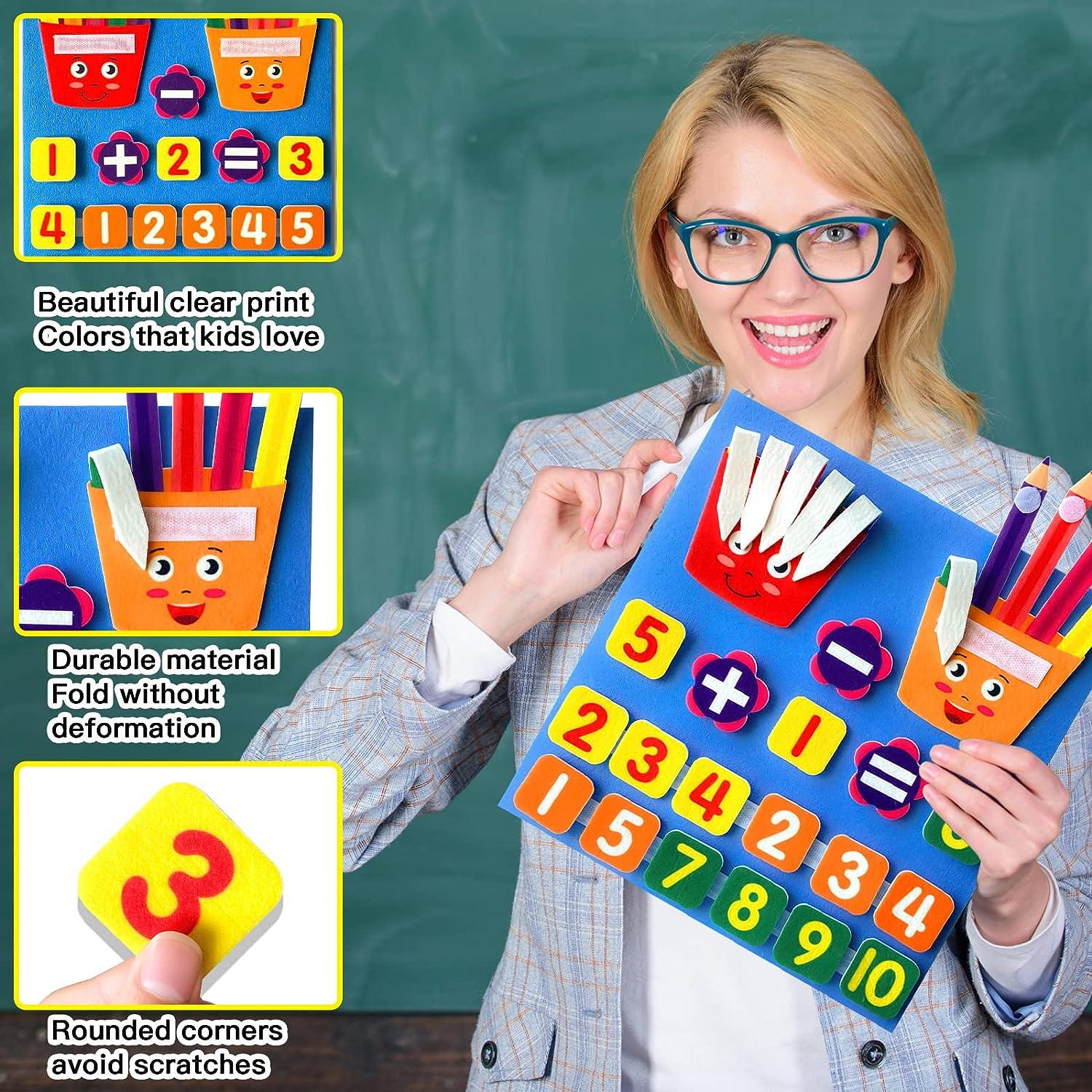 Learning numbers felt board for toddlers counters for kids preschool