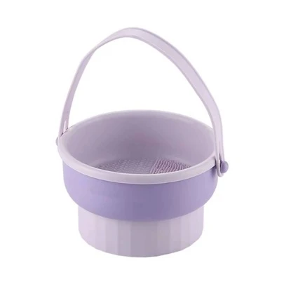 Thùng đựng cọ đa năng có thiết kế treo, có thể dùng làm hộp đựng cọ trang điểm để bàn, giá phơi, thích hợp để làm sạch bông trang điểm, cọ và các dụng cụ khác.