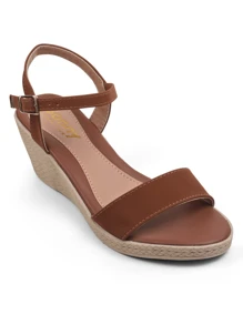 Women Heeled Sandals - Lạc đà - Xem 5