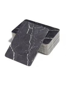 50pcs Marble Pattern Earring Necklace Display Cards, Personalized Jewelry Storage Card For Earrings Necklaces Bracelets