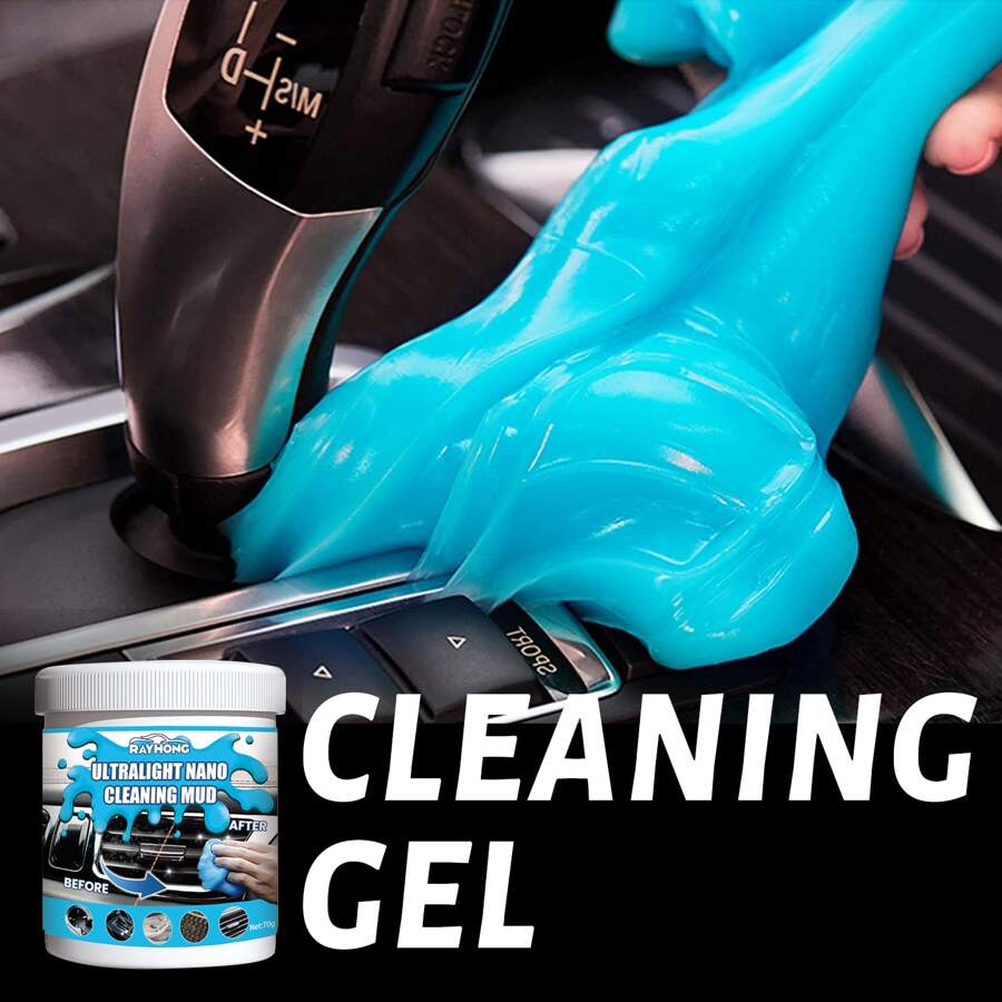 70g Cleaning Gel for Car, Car Cleaning Kit Universal Detailing Automotive Dust Car Crevice Cleaner Auto Air Vent Interior Detail Removal Putty Cleaning Keyboard Cleaner for Car Vents, PC, Laptops, Cameras