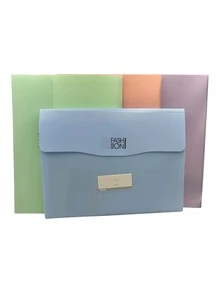 Folder con separadores fashion colores pastel de plástico colores al azar - Multicolor - View 6