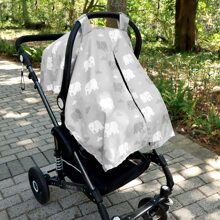 Canopy de siège auto pour bébé, Couverture d'allaitement multi-usage, Canopy de siège auto pour nouveau-né, Pare-vent pour siège auto, Doublure en fausse fourrure à pois, Couverture d'allaitement, Cadeau de naissance pour nouveau-né, Toutes saisons - Multicolore - Voir 11