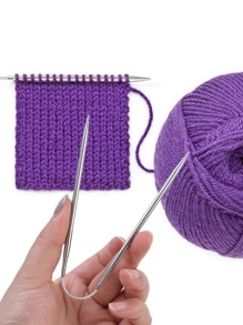 3pcs Knitting Needles Knitting Tool,Stainless Steel Circular Flexible Sock Knitting Needles(2/2.5/3/3.5/4/4.5/5mm)