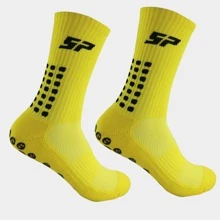 1 đôi Chống trượt Vớ Không Trượt Bóng đá Thể thao Bóng đá Thể thao Hiệu suất Nắm chặt Vớ Cho nam giới - Màu vàng - Xem 2