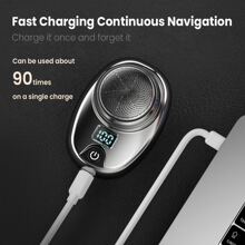 KIPOZI Mini Shave Portable Electric Shaver,Mini Electric Razor Shavers for Men, Rechargeable Shaver Wet and Dry Mens Razor USB Rechargeable Shaver Easy One-Button Use for Home,Car,Travel