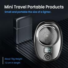 KIPOZI Mini Shave Portable Electric Shaver,Mini Electric Razor Shavers for Men, Rechargeable Shaver Wet and Dry Mens Razor USB Rechargeable Shaver Easy One-Button Use for Home,Car,Travel