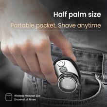 KIPOZI Mini Shave Portable Electric Shaver,Mini Electric Razor Shavers for Men, Rechargeable Shaver Wet and Dry Mens Razor USB Rechargeable Shaver Easy One-Button Use for Home,Car,Travel