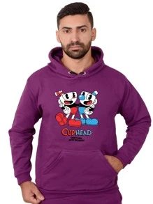 Men Sweatshirts - Màu tím - Xem 1